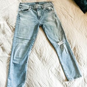 Citizens of Humanity Emerson Slim Boyfriend Jeans, Size 28